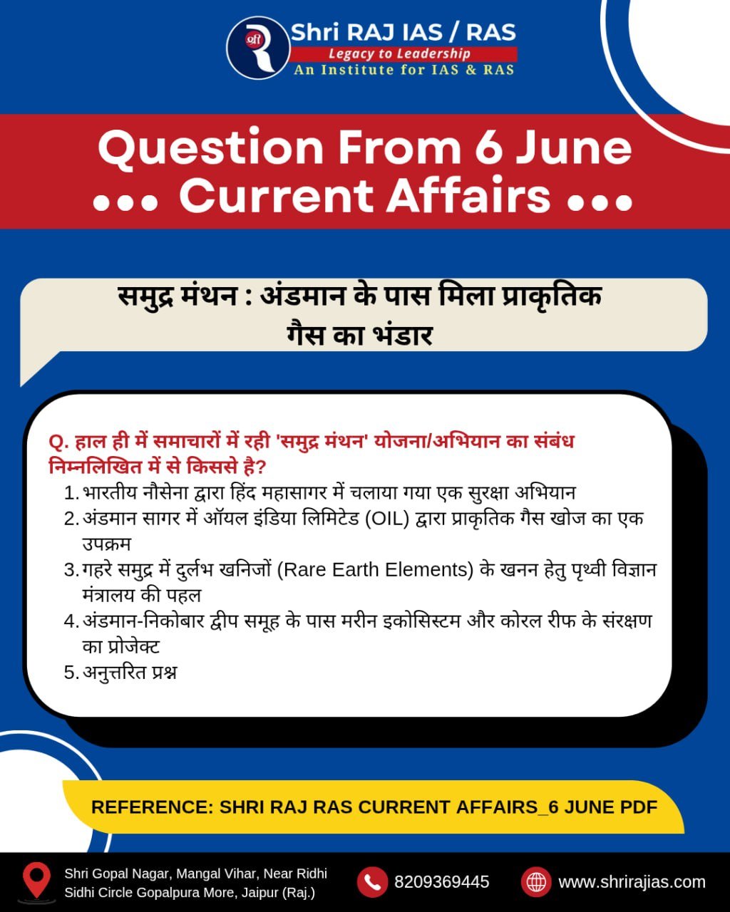 RAS current Affair question