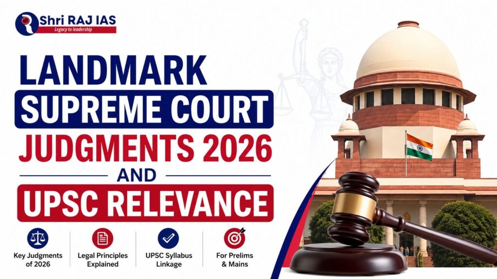 Landmark Supreme Court Judgments 2026 and UPSC Relevance